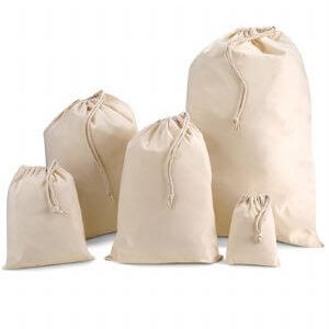 Saco de algodón CRUDO 70W115 TALLA M 45×30 cm 140 GRS