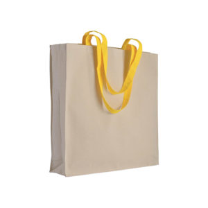 Bolsa de algodón con asas largas de color 220 grs Ref. 7117107-Medidas: 38x42x8 cm. - Imagen 7