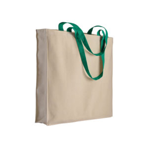 Bolsa de algodón con asas largas de color 220 grs Ref. 7117107-Medidas: 38x42x8 cm. - Imagen 3