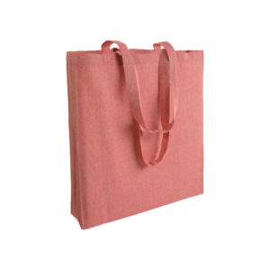 Bolsa de algodón reciclado con fuelle y asas largas  Medida 38 X 42 X 8 CM Ref 7117153 - Imagen 3