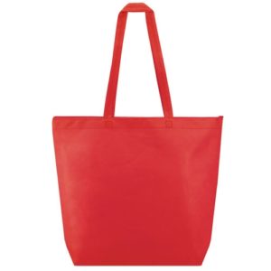 Bolsa con cierre cremallera doble asa larga y base- 40x49x13 cm.72487 - Imagen 4