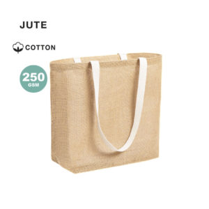 Bolsa de yute con asas largas de algodón 806819- MEDIDAS 48x35x15cm.